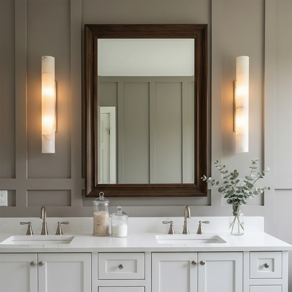 Selene Alabaster Column Sconce | wildoxy