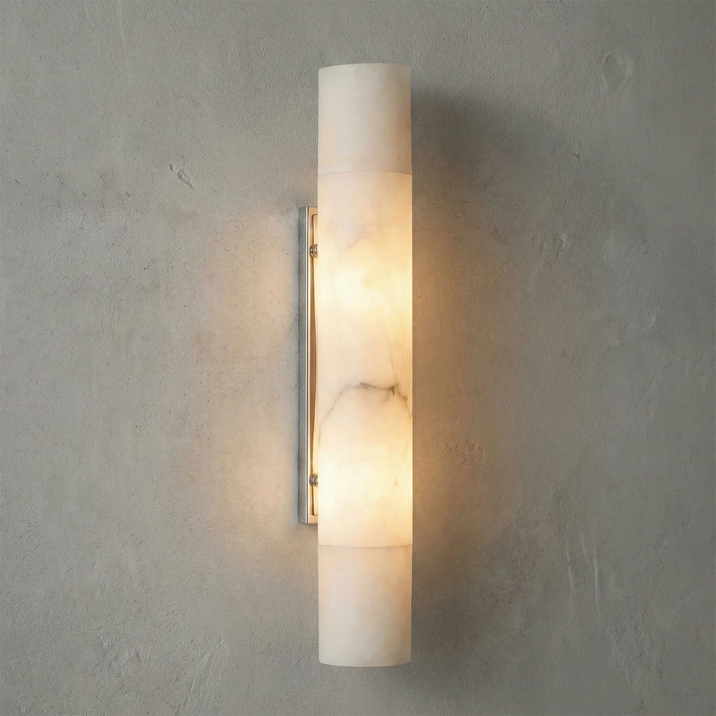 Selene Alabaster Column Sconce | wildoxy