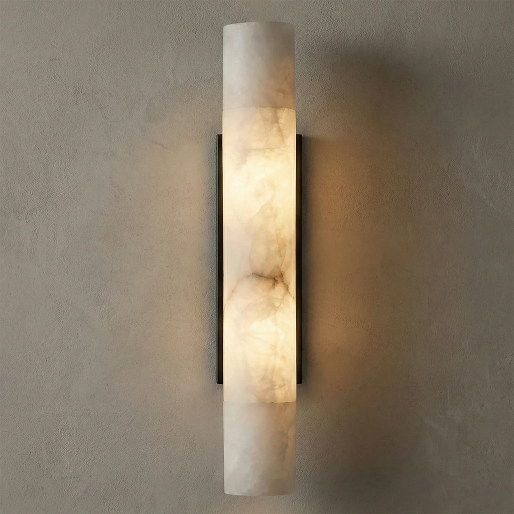 Selene Alabaster Column Sconce | wildoxy