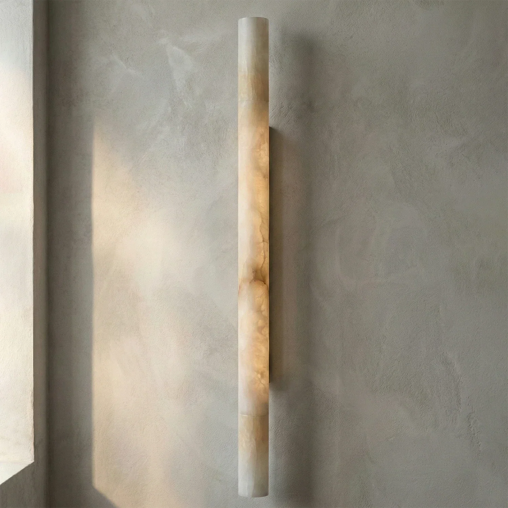 Selene Alabaster Column Sconce | wildoxy