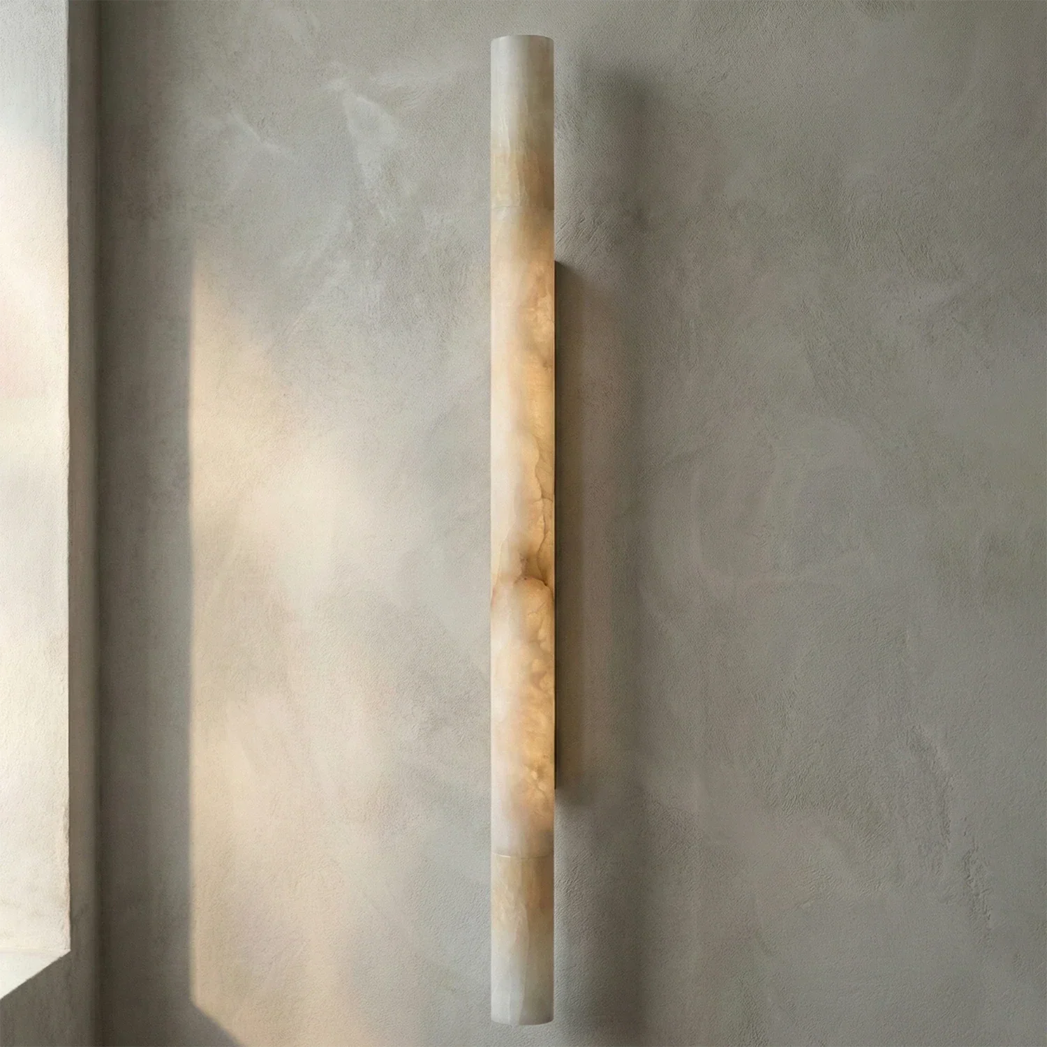 Selene Alabaster Column Sconce | wildoxy