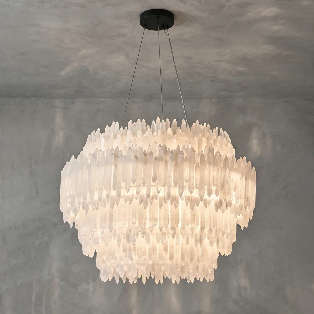 Selenite Layer Pendant Light | wildoxy