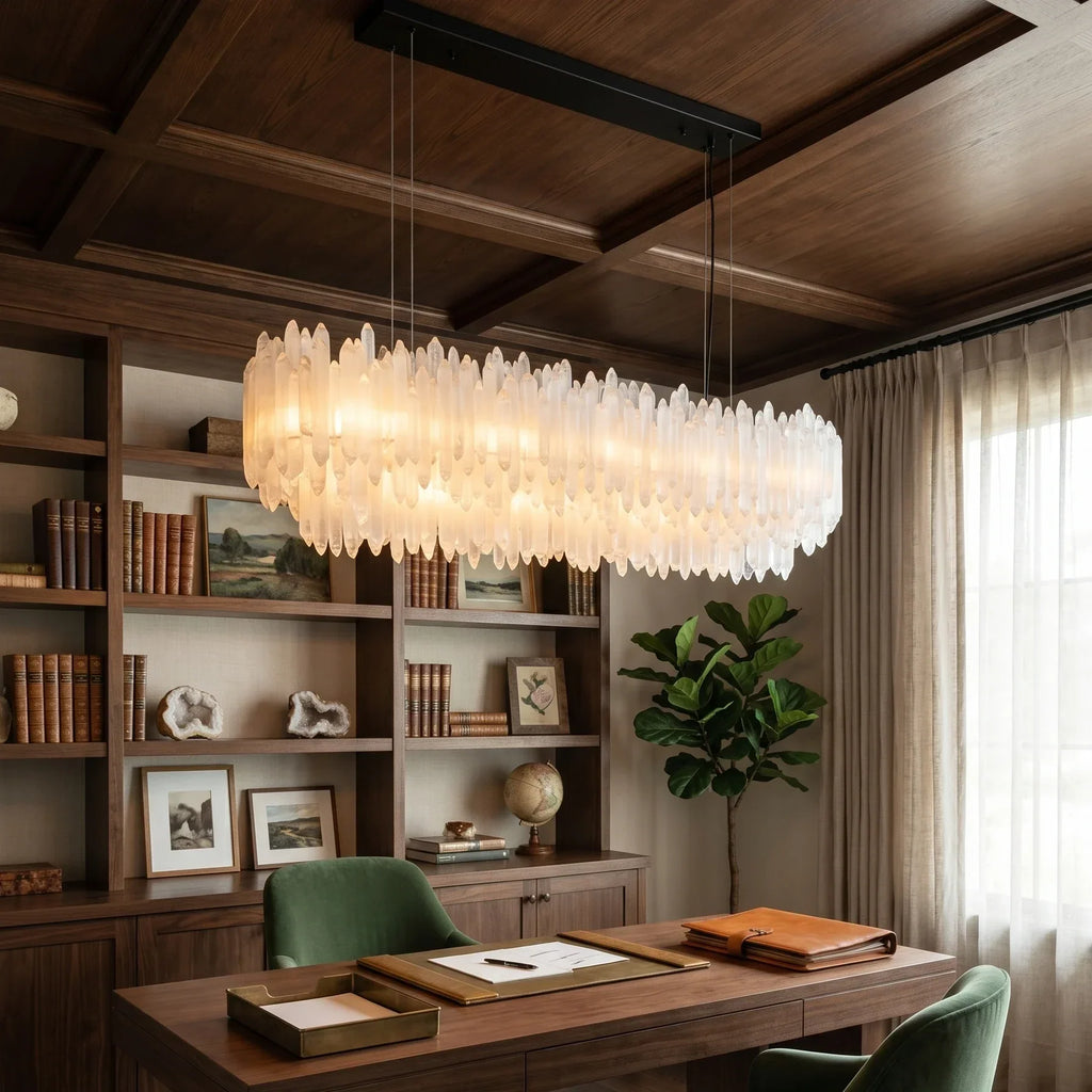 Selenite Layer Pendant Light | wildoxy