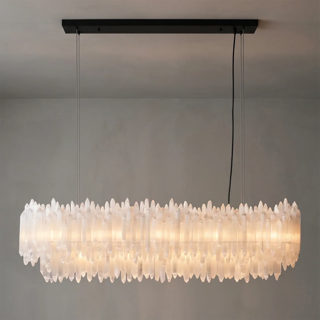 Selenite Layer Pendant Light | wildoxy