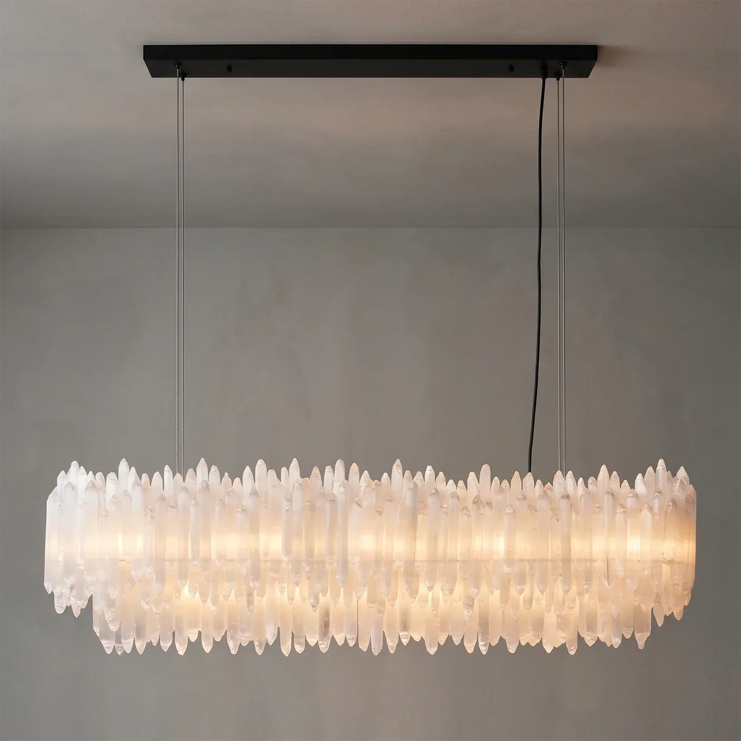 Selenite Layer Pendant Light | wildoxy