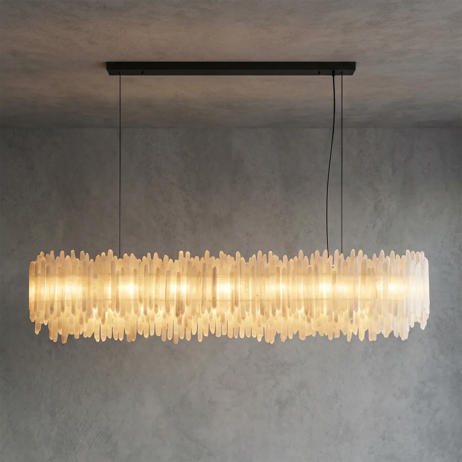 Selenite Layer Pendant Light | wildoxy