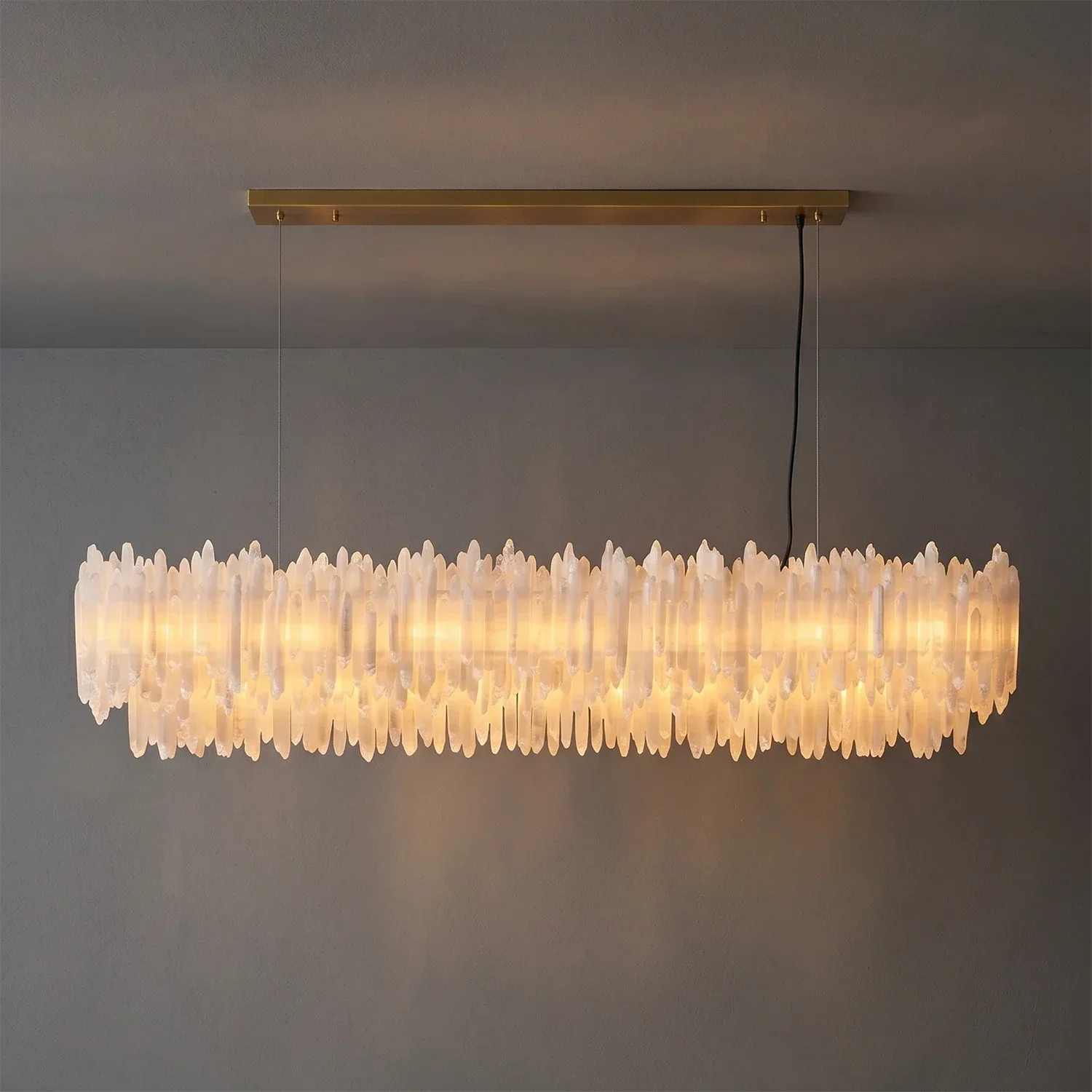 Selenite Layer Pendant Light | wildoxy