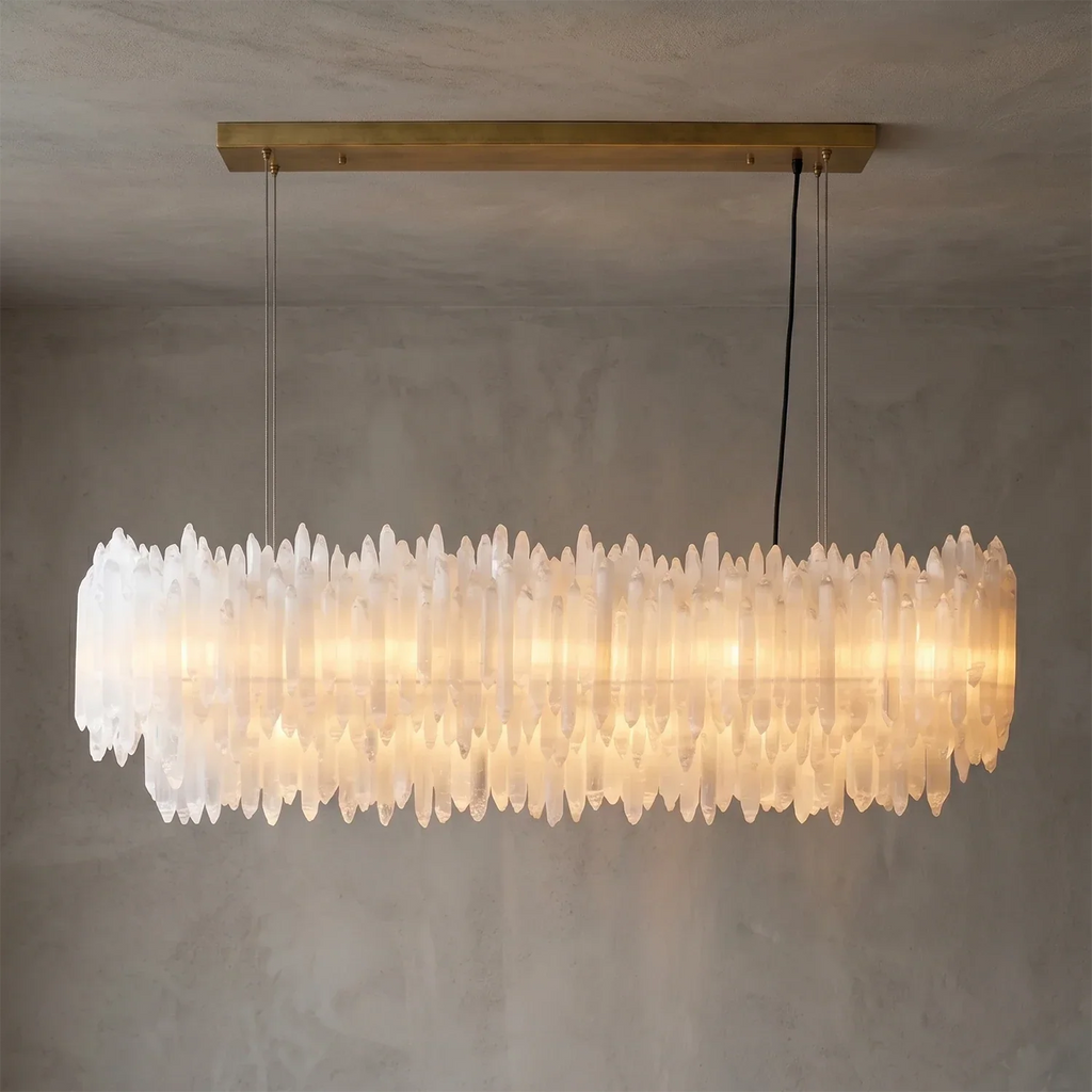Selenite Layer Pendant Light | wildoxy