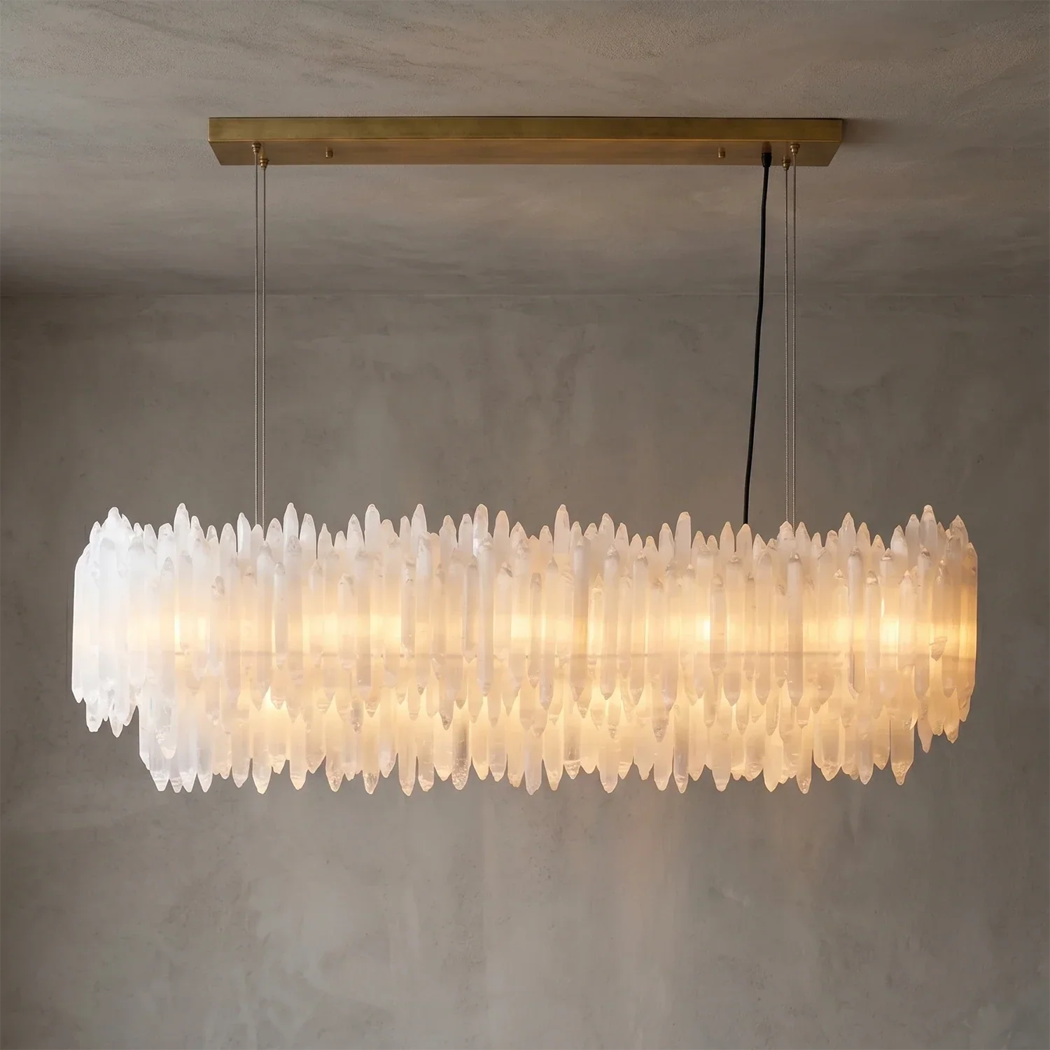 Selenite Layer Pendant Light | wildoxy