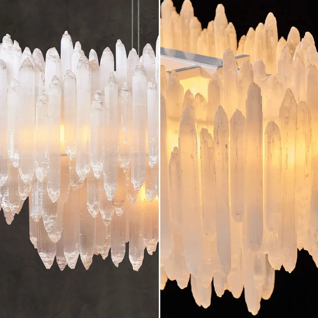 Selenite Layer Pendant Light | wildoxy
