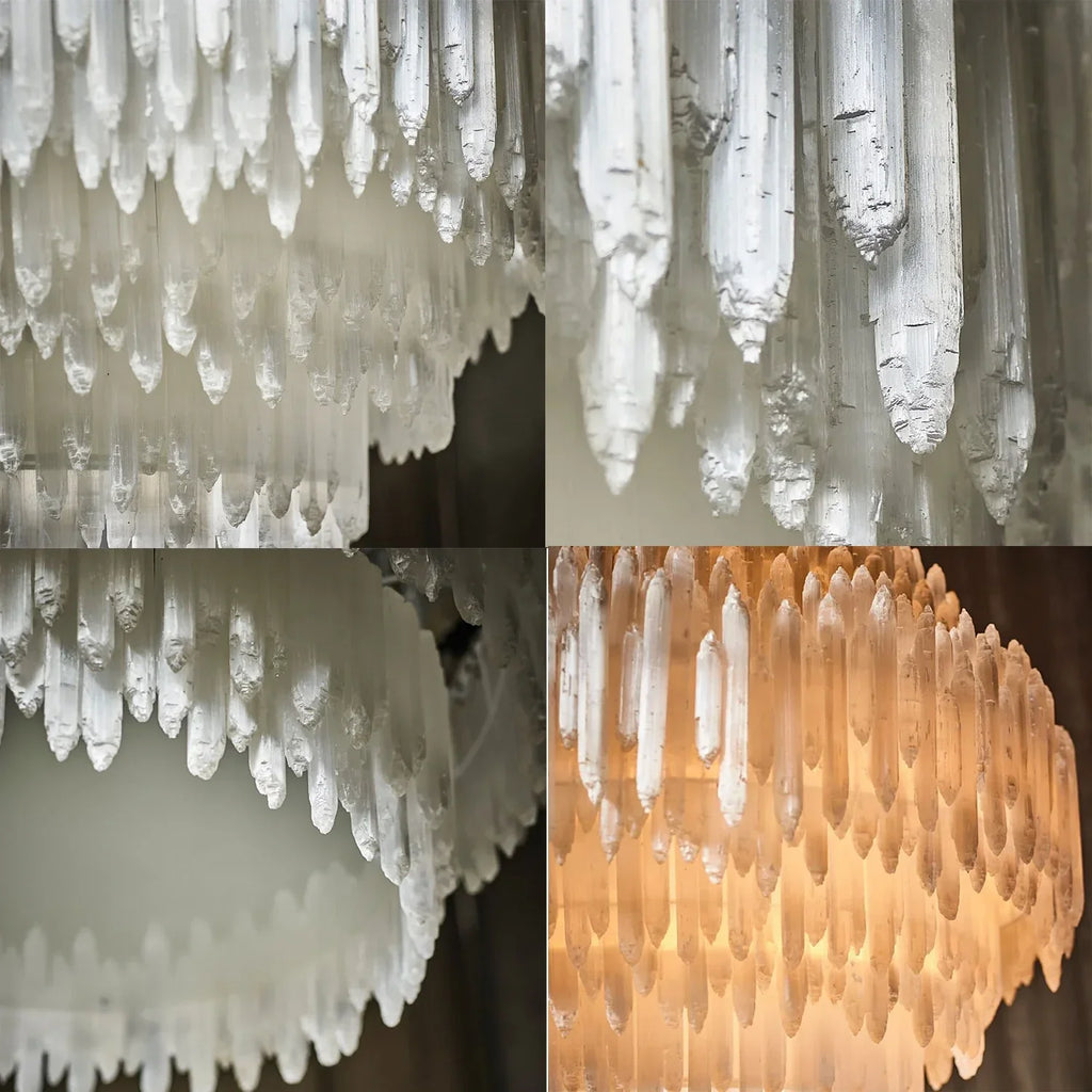 Selenite Layer Pendant Light | wildoxy
