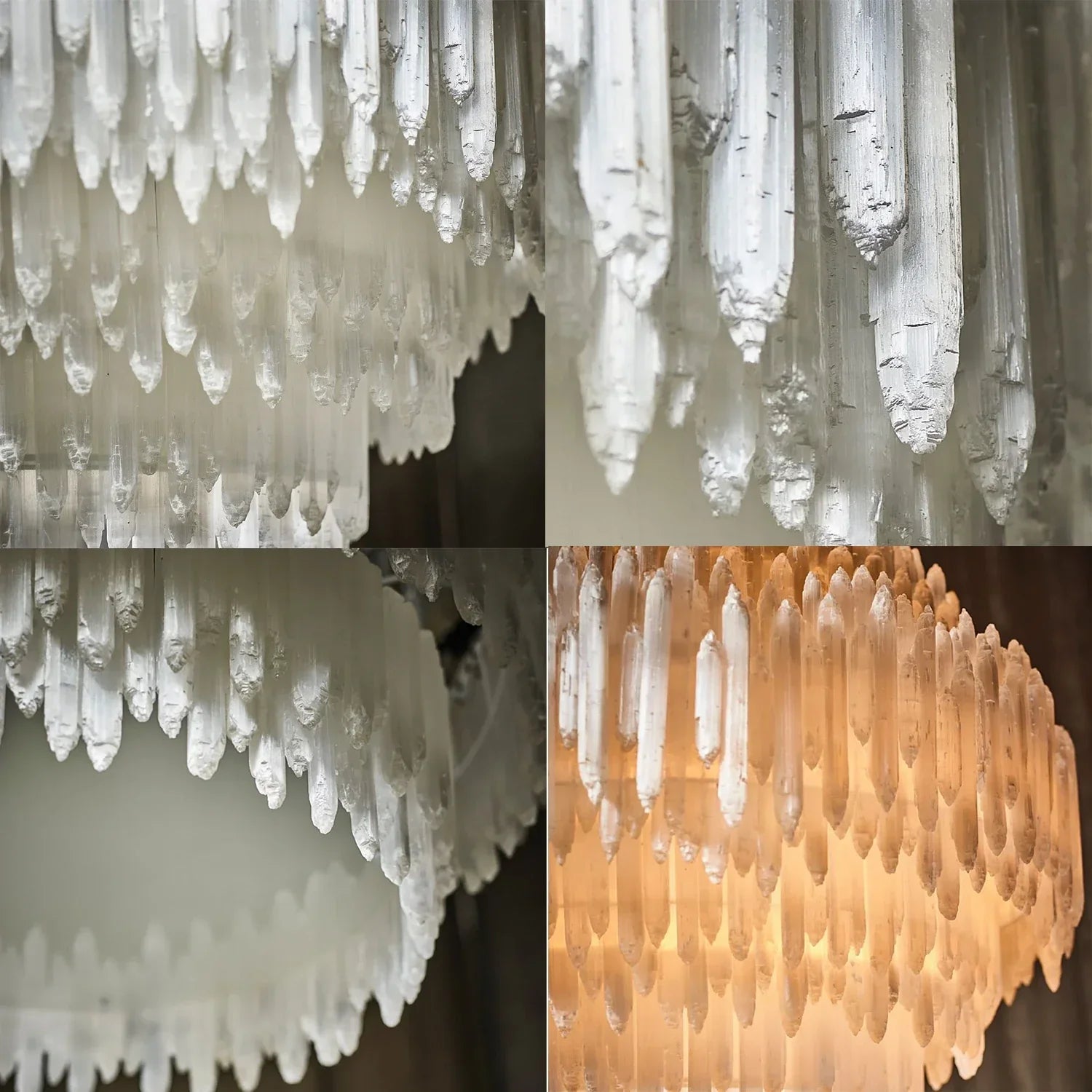 Selenite Layer Pendant Light | wildoxy