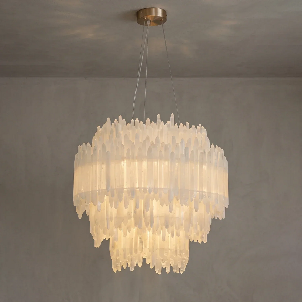 Selenite Layer Pendant Light | wildoxy