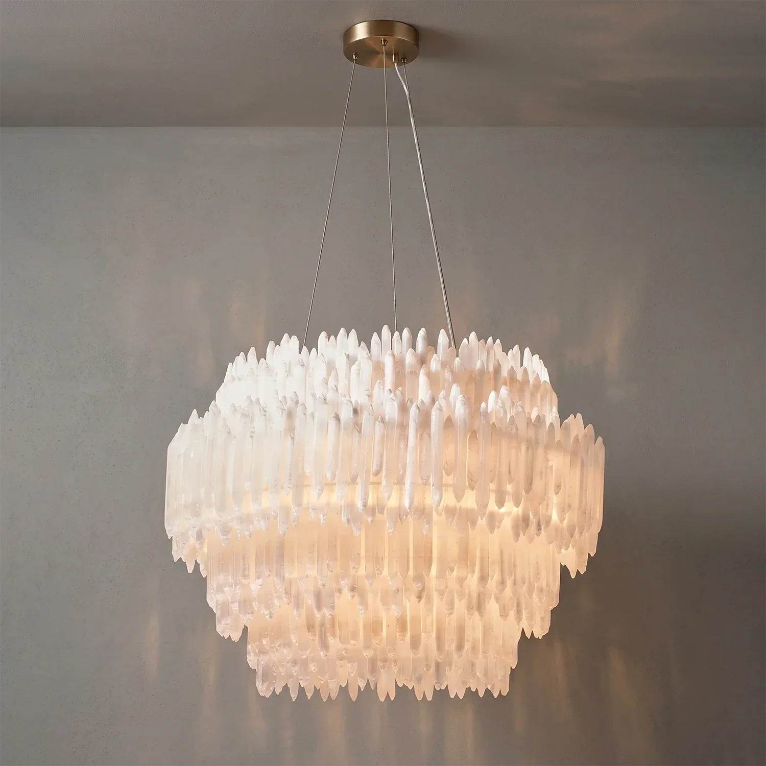 Selenite Layer Pendant Light | wildoxy