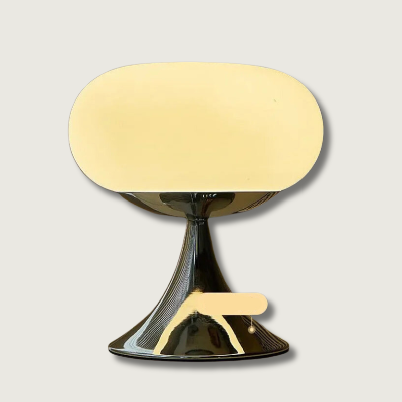 OrchardGlow Apple Shaped Glass Table Lamp — Vintage Charm Lighting