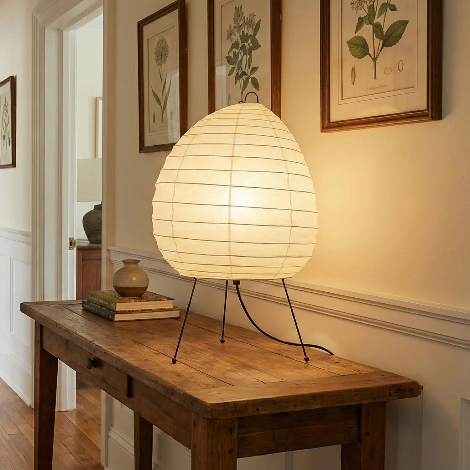 Akari Semi Oval Shape 1N Table Lamp | wildoxy