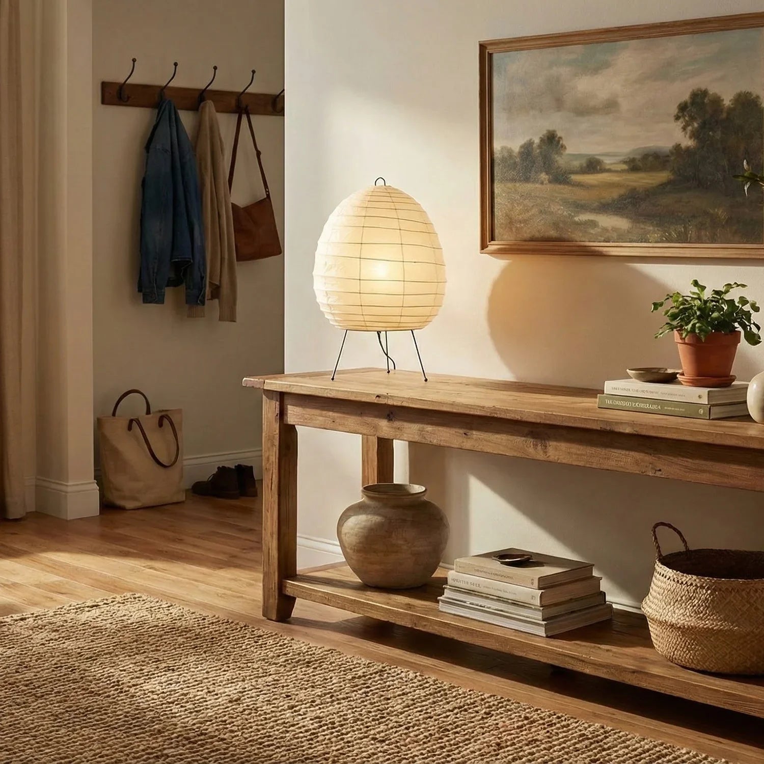 Akari Semi Oval Shape 1N Table Lamp | wildoxy