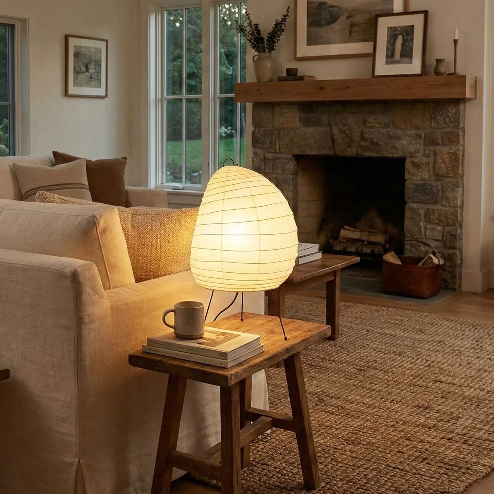 Akari Semi Oval Shape 1N Table Lamp | wildoxy