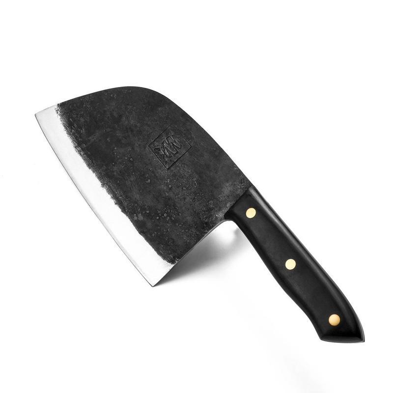 Käsintaottu hiiliteräksinen kokkiveitsi, 28 cm, HRC60