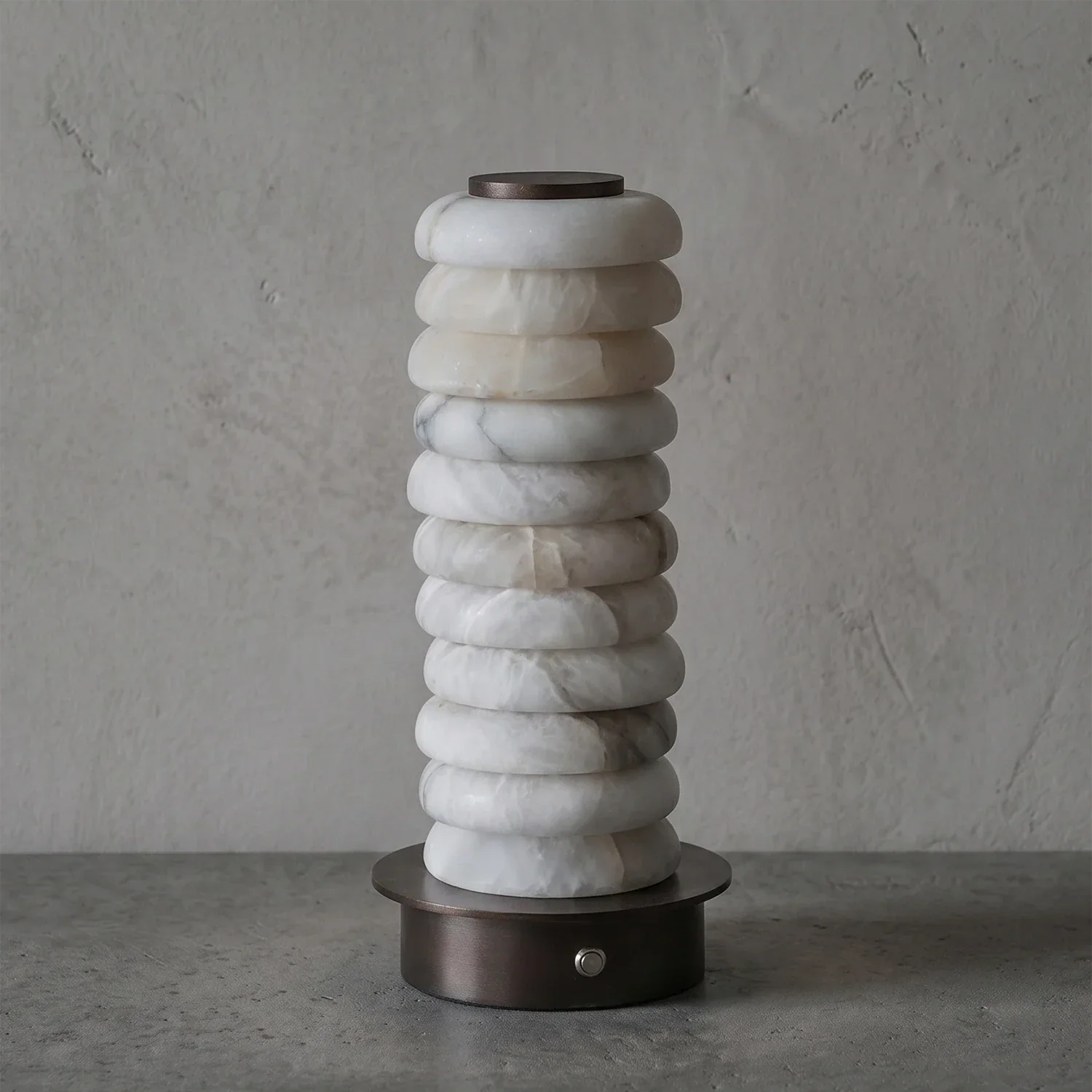 Multi-Tiered Alabaster Table Lamp | wildoxy