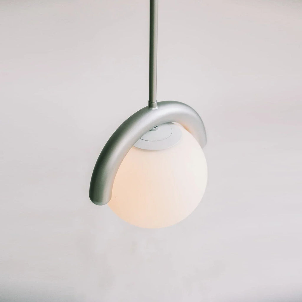 Curved Linear Opal Globe Pendant | wildoxy