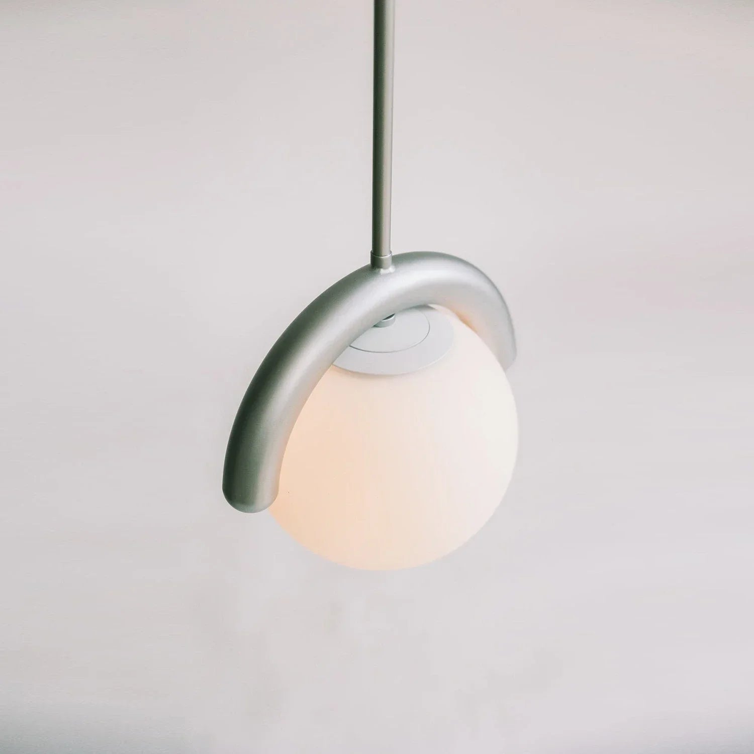 Curved Linear Opal Globe Pendant | wildoxy