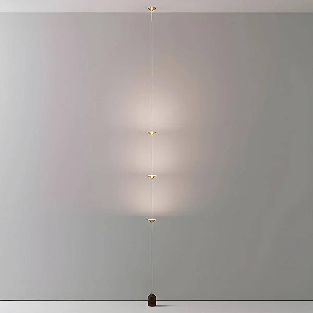 Ledlamp van vloer tot plafond — 4 lichtpunten, 2.5–3.2 m
