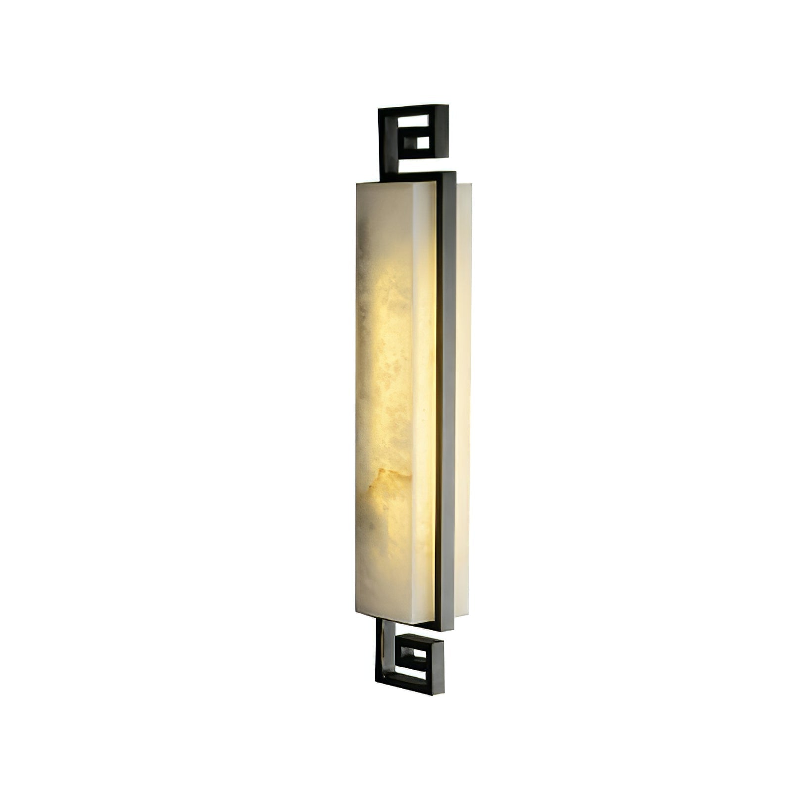 Sleek Alabaster Brass Wall Light | wildoxy
