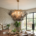 Smoke Glass Disc Tiered Sputnik Chandelier | wildoxy