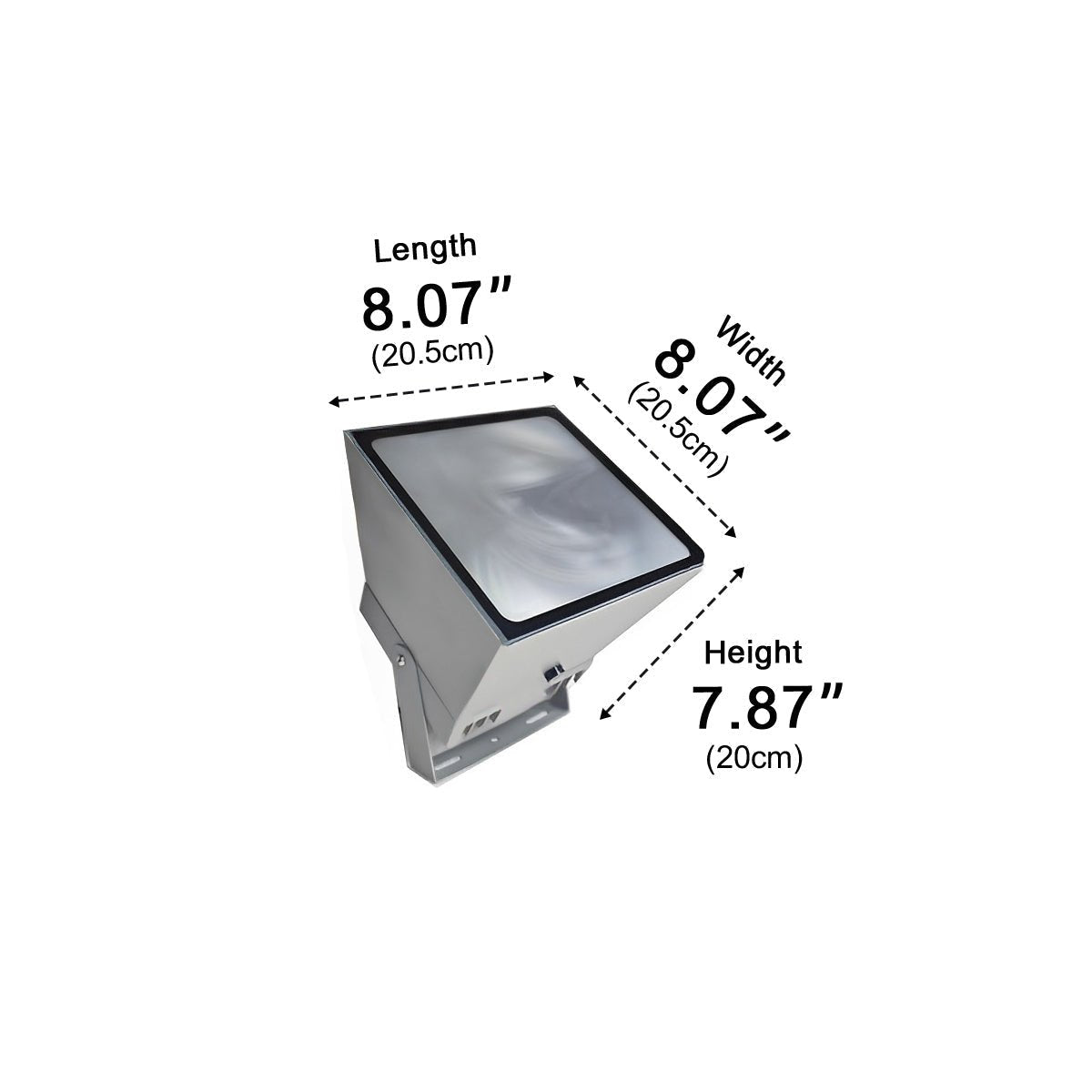 RGBアルミニウム製LED投光器 - グレー、IP65、庭園・樹木用スポットライト