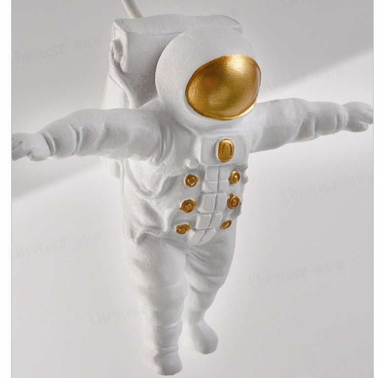 LunaBound Moon Pendant Light — Astronaut Design Night Lamp