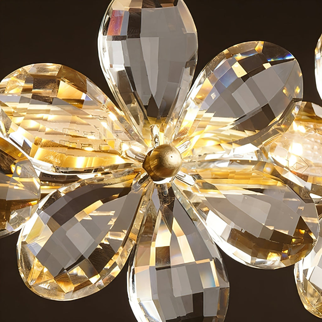 Sparkling Crystal Plum Blossom Ceiling Light | wildoxy