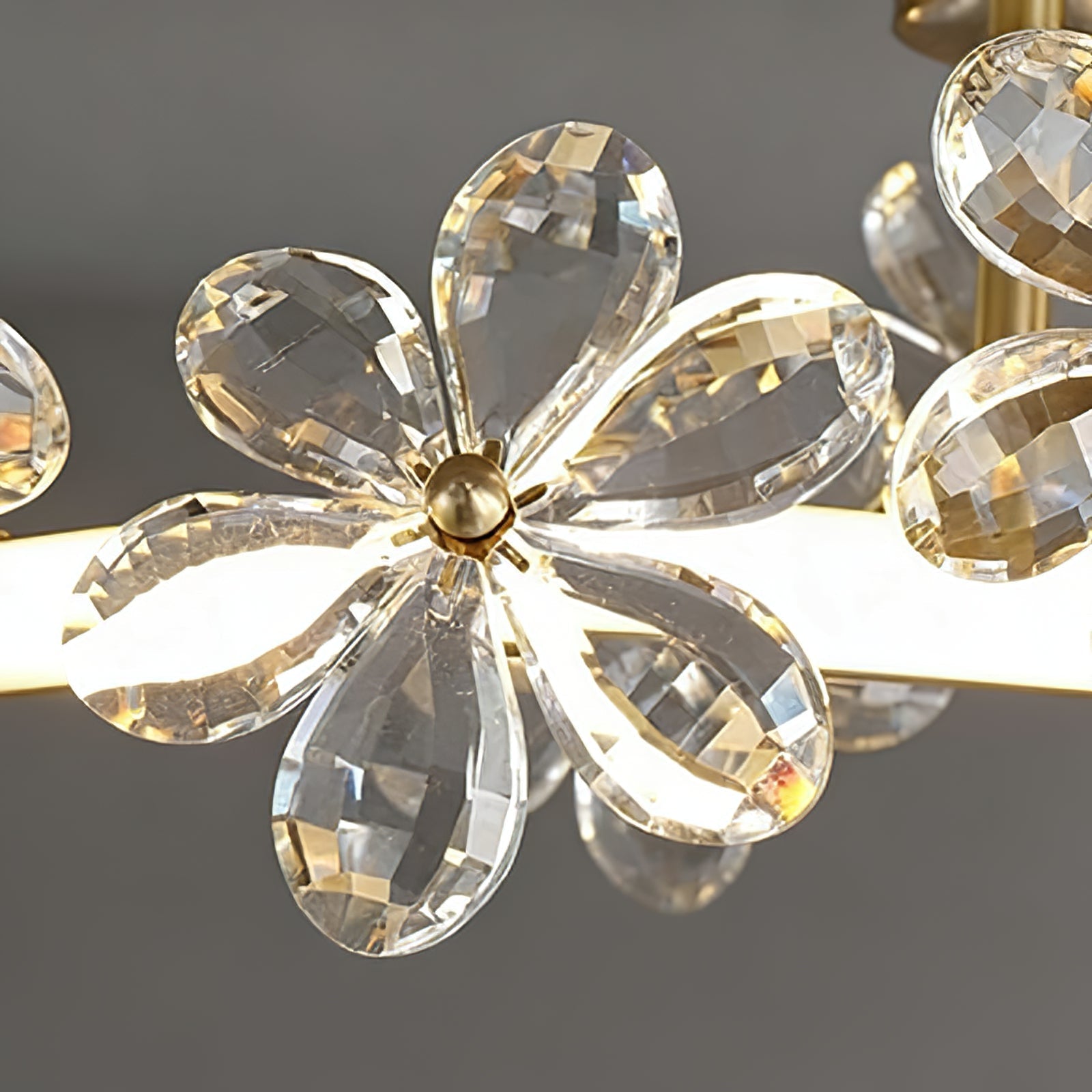 Sparkling Crystal Plum Blossom Ceiling Light | wildoxy