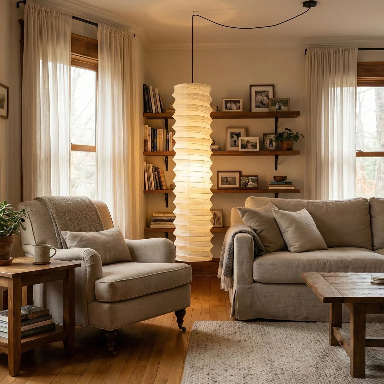 Akari Spiral 31N Pendant Light | wildoxy