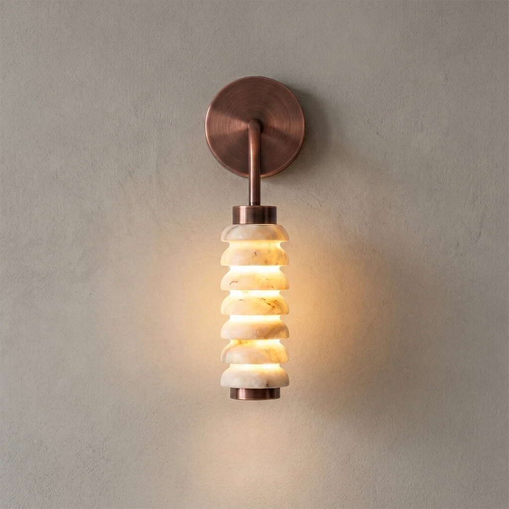 Spiral Alabaster Wall Lamp | wildoxy
