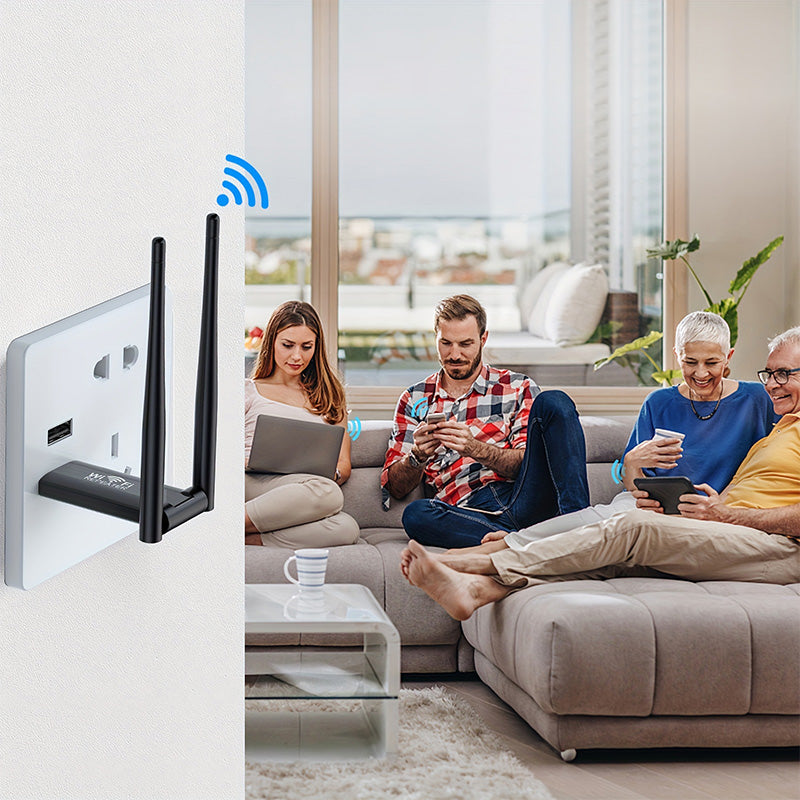 300Mbps WiFi-forstærker — USB-drevet rækkeviddeforlænger