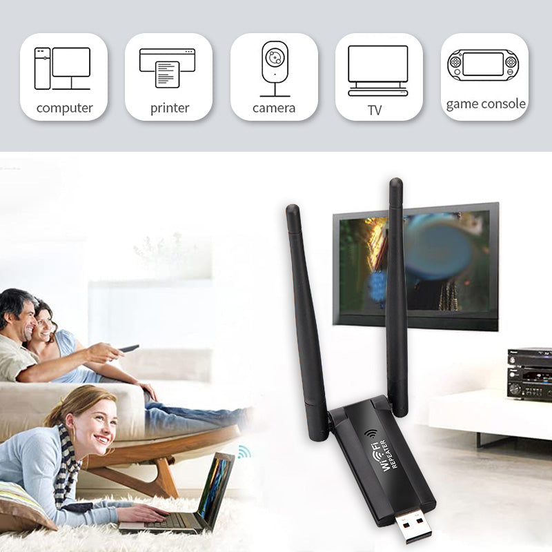 Αναμεταδότης WiFi 300Mbps — ενισχυτής εμβέλειας με τροφοδοσία USB