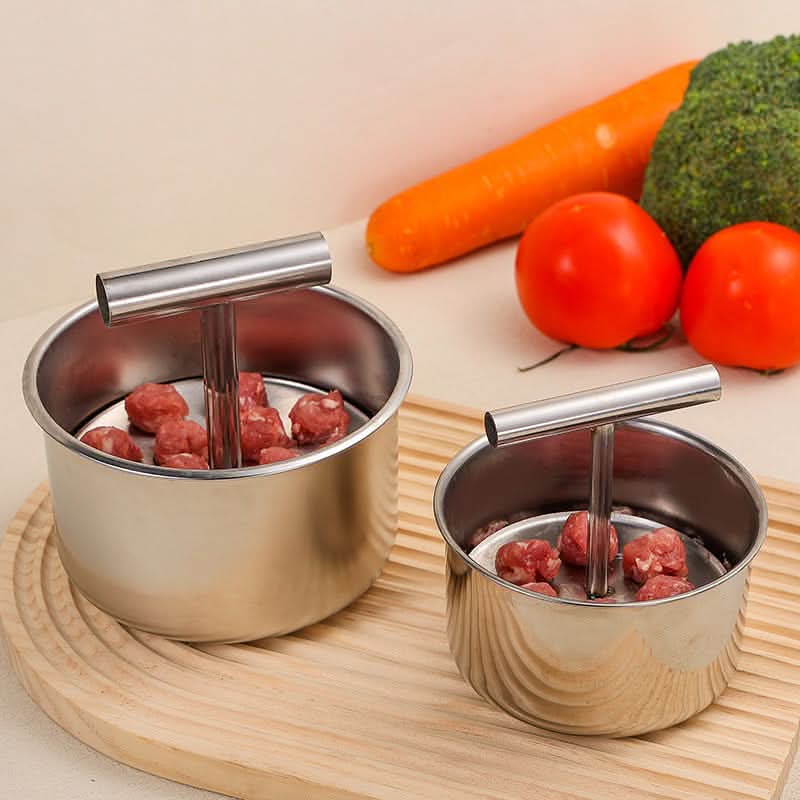 NovaCrisp Stainless Steel Meatball Mould — Even-Forming & Consistent Sizing Tool