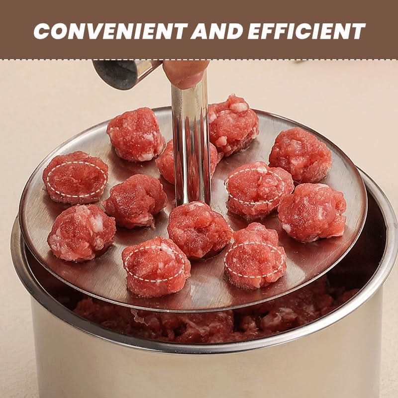 NovaCrisp Stainless Steel Meatball Mould — Even-Forming & Consistent Sizing Tool