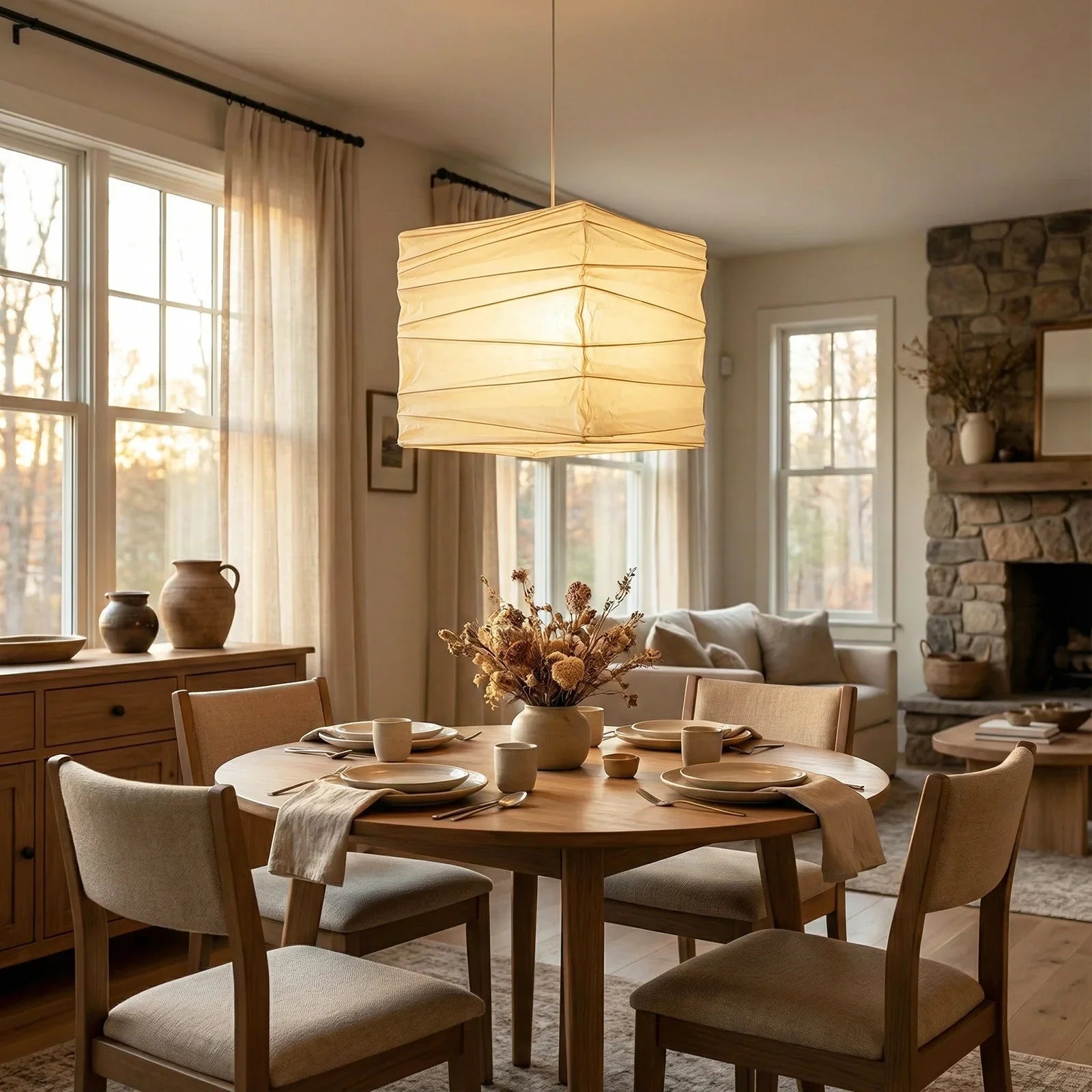 Akari Square 33X 45X Pendant Light | wildoxy