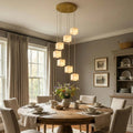 Square Alabaster Box Chandelier | wildoxy