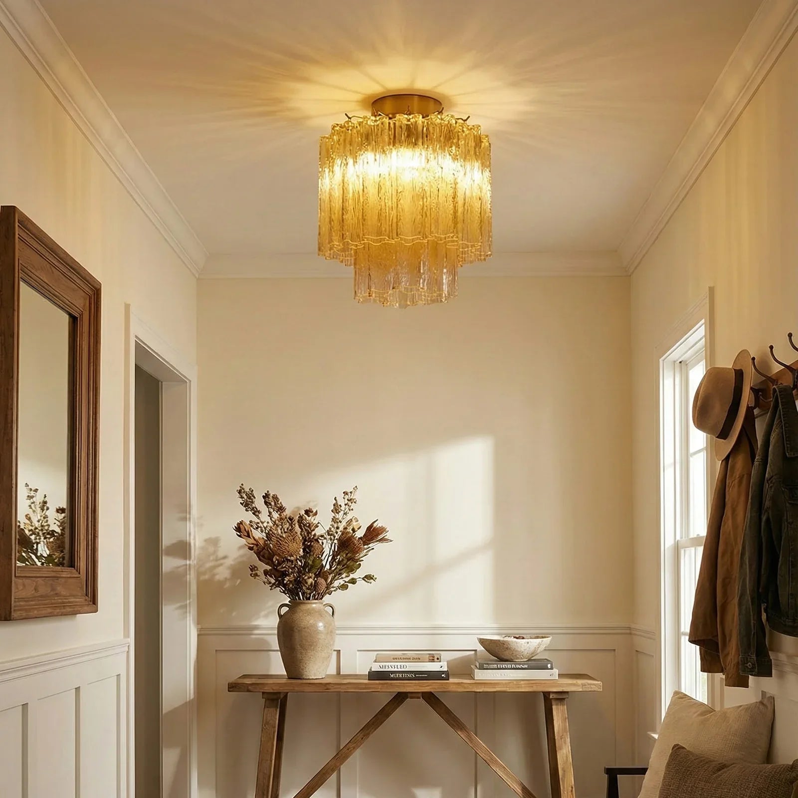 Star Shaped Glass Tube Ceiling Light | wildoxy