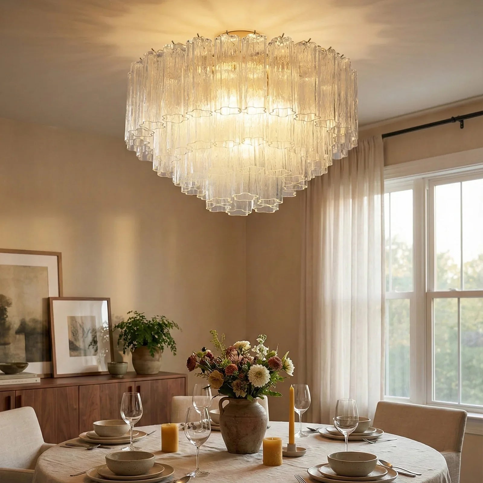 Star Shaped Glass Tube Ceiling Light | wildoxy