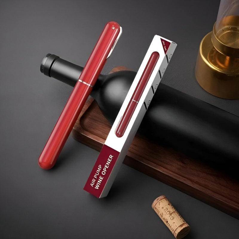 Air Pressure Wine Opener — Stainless Steel, Pull-Free
