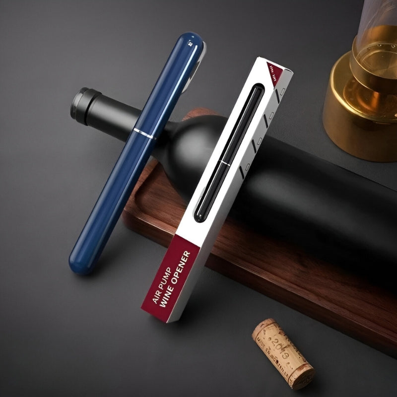 Air Pressure Wine Opener — Stainless Steel, Pull-Free