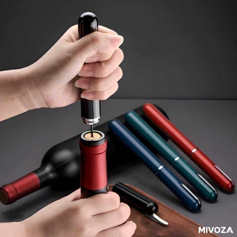 Air Pressure Wine Opener — Stainless Steel, Pull-Free