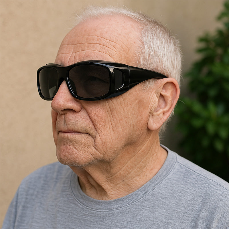 Polarized Over-Glasses Clip-On Sunglasses — UV Protection