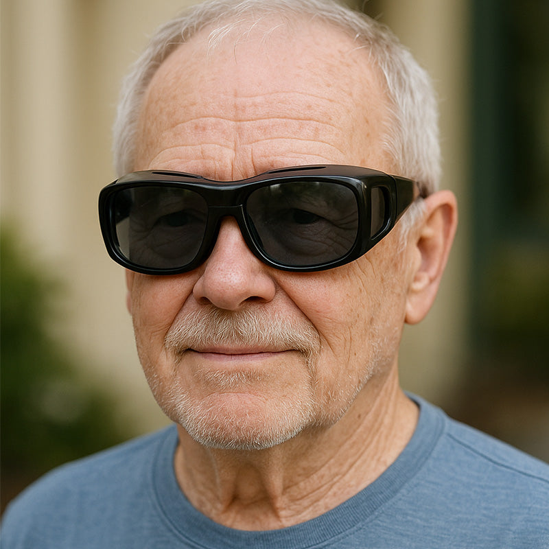 Polarized Over-Glasses Clip-On Sunglasses — UV Protection