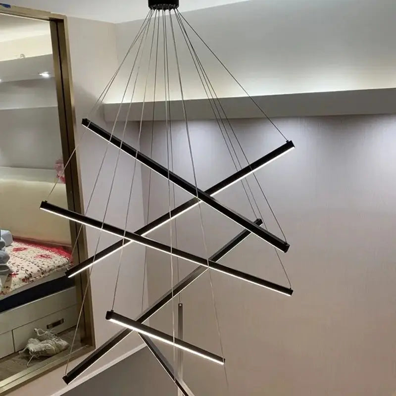 XXLモダンLED階段ランプ - アルミニウム、アクリル、300cm