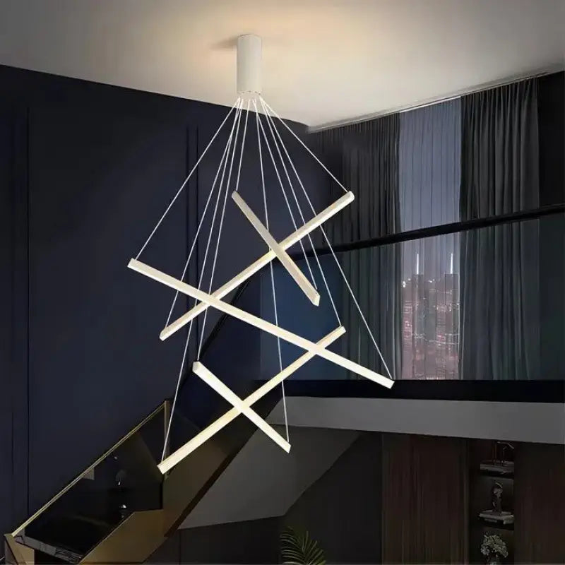 XXLモダンLED階段ランプ - アルミニウム、アクリル、300cm